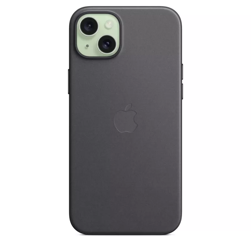 Apple FineWoven Hülle mit MagSafe für iPhone 15 Plus Schwarz