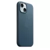 Apple FineWoven Case mit MagSafe iPhone 15 Pacific Blau