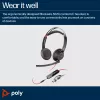 HP Poly Blackwire 5220 Stereo USB-C Headset + 3,5-mm-Klinkenstecker + USB-C/A-Adapter