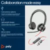 HP Poly Blackwire 8225 Stereo Microsoft Teams zertifiziertes USB-C Headset + USB-C/A Adapter