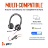 HP Poly Blackwire 8225 Stereo Microsoft Teams zertifiziertes USB-C Headset + USB-C/A Adapter