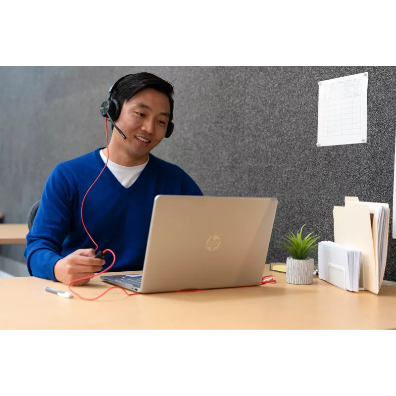 HP Poly Blackwire 8225 Stereo Microsoft Teams zertifiziertes USB-C Headset + USB-C/A Adapter