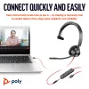 HP Poly Blackwire 3315 Mono-USB-C-Headset +3,5-mm-Stecker + USB-C/A-Adapter