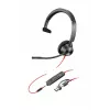 HP Poly Blackwire 3315 Mono-USB-C-Headset +3,5-mm-Stecker + USB-C/A-Adapter