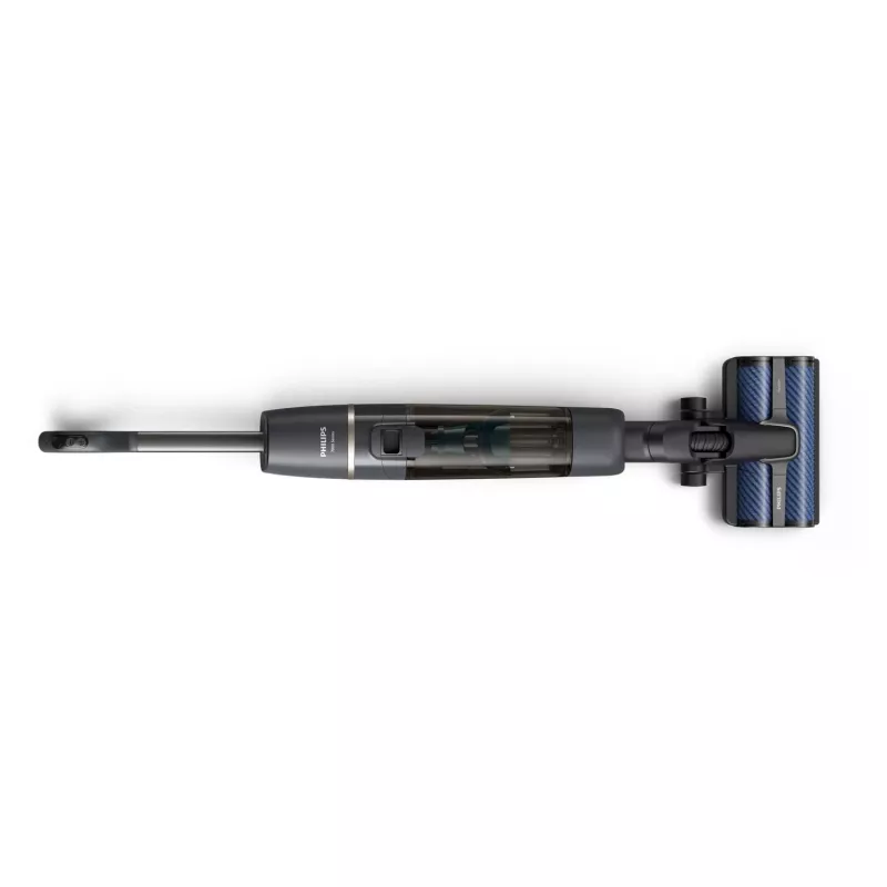Philips XW7110 Akku-Staubsauger, Batterie, Trocken- und Nassreinigung, beutellos, Champagner, Grau