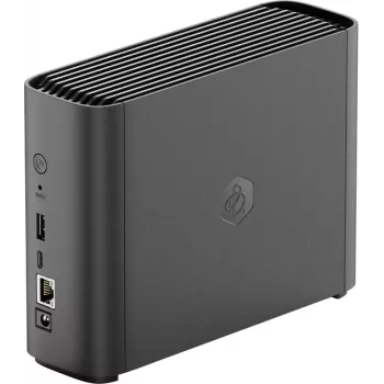 NAS-Gerät SYNOLOGY BeeStation BST150-4T — Realtek RTD1619B 1,7 GHz, 1 GB DDR4, 1× vorinstallierte 4TB-Festplatte, Ethernet, Schwarz
