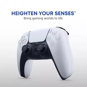 Gamepad Sony DualSense Wireless Controller V2 – PlayStation 5, Bluetooth/USB, USB-C, integrierter Akku, weiß