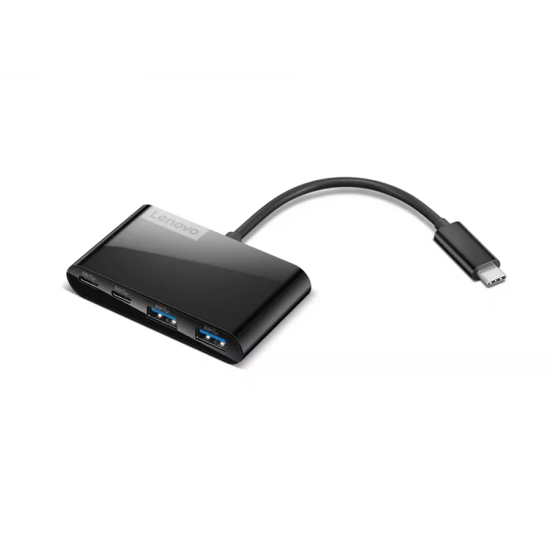 Lenovo Select GX91L84354 4-Port USB-C Hub, USB 3.0, Schwarz