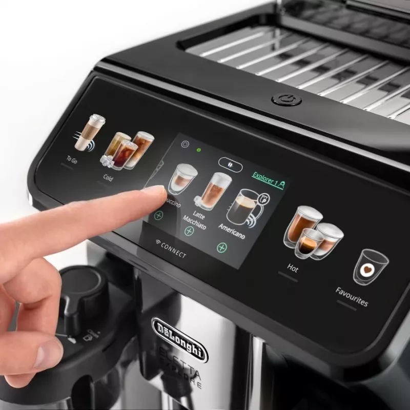 Espressomaschine De’Longhi Eletta Explore ECAM 450.65.G — vollautomatisch, 1,8 l Wassertank, 19 bar, integriertes Mahlwerk