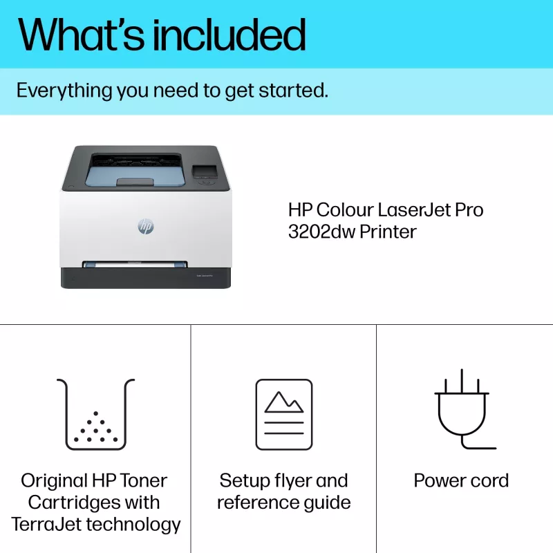 HP Color LaserJet Pro 3202dw, Laser, Farbe, 600 x 600 DPI, A4, 25 ppm, Duplexdruck