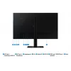 Samsung ViewFinity S8 S27D800UAU (LS27D800UAUXEN) 68,6 cm (27 Zoll) 4K-UHD-IPS-Monitor, 3840 x 2160, 60 Hz, HDR10, USB-C 90W, höhenverstellbar, Schwarz