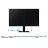 Monitor Samsung S60UD 27 Zoll Quad HD IPS LCD 2560×1440, 5 ms, USB 3.2 Hub, VESA, höhenverstellbar, schwarz