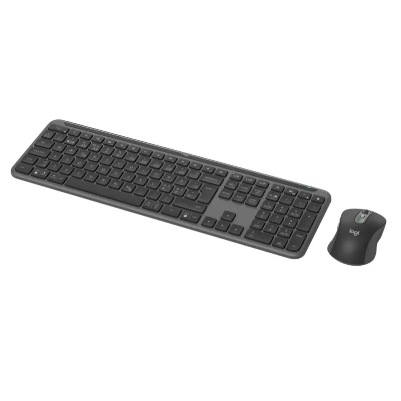LOGITECH Signature Slim Combo Mk950 - Kabellose Tastatur/Maus - Graphit - QWERTY Graphit Dänisch/ Norwegisch/ Schwedisch/ Finnisch