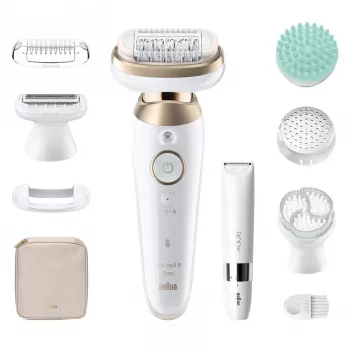 Braun Silk-epil 9 Flex SkinSpa 9-481 Epilierer, Gold/Weiß