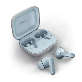 Motorola Moto Buds Kopfhörer Kabellos Im-Ohr Anrufe/Musik/Sport/Alltag Blau