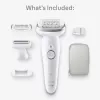 Epilierer Braun Silk-épil 9 9-041 40 Pinzetten Silber