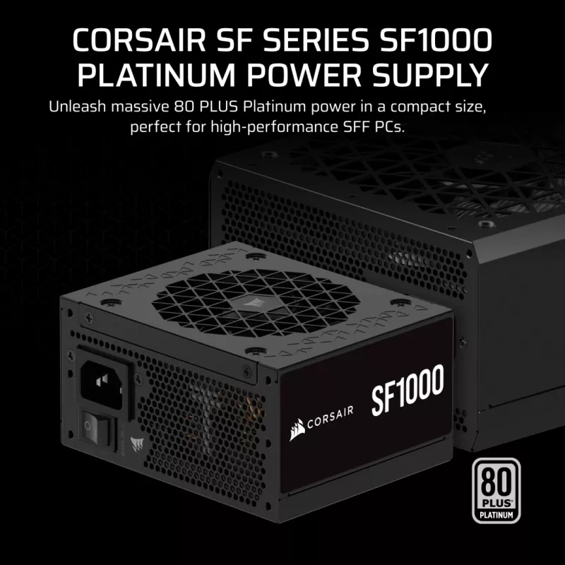 Corsair SF1000 SFX-Netzteil, 1000 W, 80 PLUS Platinum, vollmodular (CP-9020257-EU)