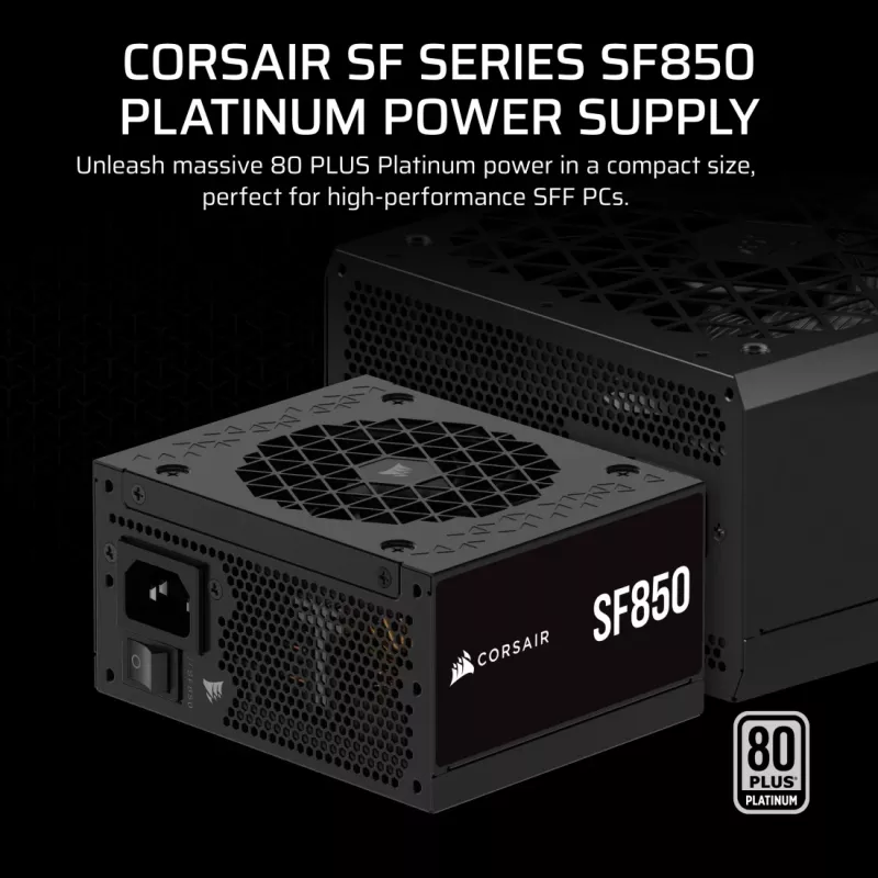 Corsair SF850 SFX Netzteil, 850 W, 80 PLUS Platinum, modular (CP-9020256-EU)