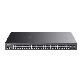 TP-Link Omada SG3452XMPP Netzwerk-Switch Managed L2+ Gigabit Ethernet (10/100/1000) Power over Ethernet (PoE) 1U Schwarz