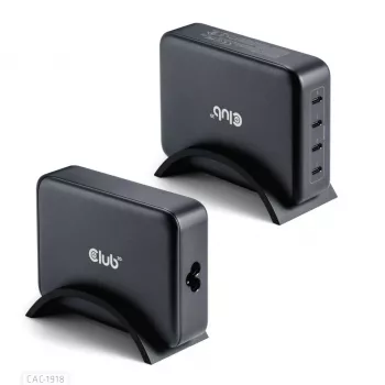 Mobilgerät-Ladegerät CLUB3D CAC-1918 Universal Schwarz AC 4 USB Typ-C Anschlüsse