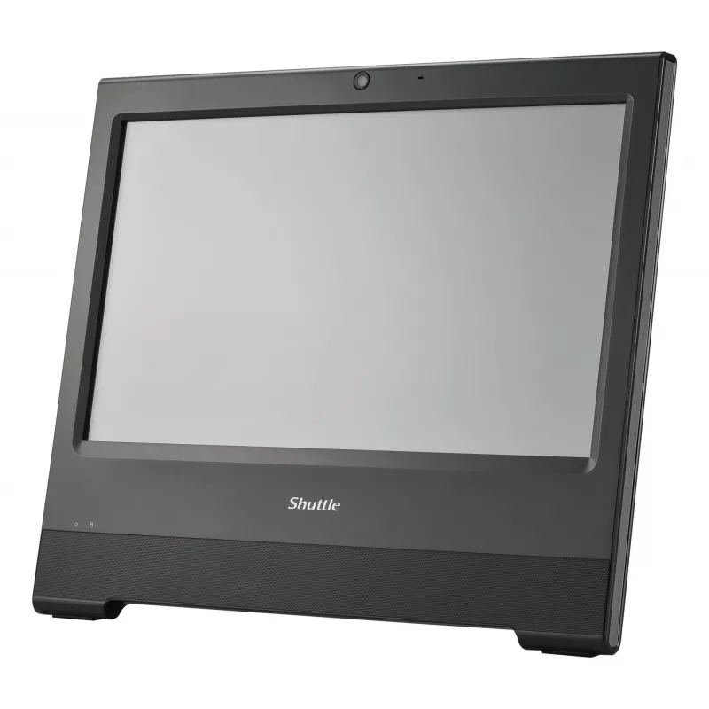 Shuttle All-In-One Barebone X50V9, 15,6 Zoll Single-Touch-Screen (resistiv), Celeron 7305U, WiFi, IP54, lüfterlos, 24/7 Dauerbetrieb
