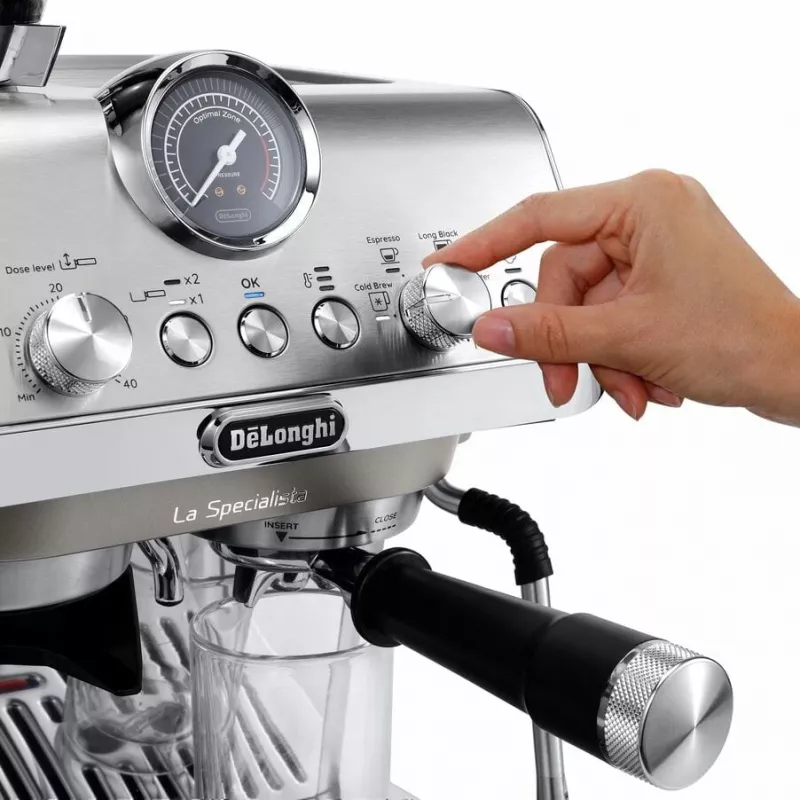 De'Longhi La Specialista Arte Evo EC9255.M Espressomaschine, Cold Brew, 1550 W, 15 bar, 1,7 l, Silber