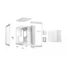 be quiet! Light Base 600 DX BGW66 Midi-Tower-PC-Gehäuse, ATX/micro-ATX/Mini-ITX, Seitenteil aus Hartglas, ARGB, USB-C, Weiß