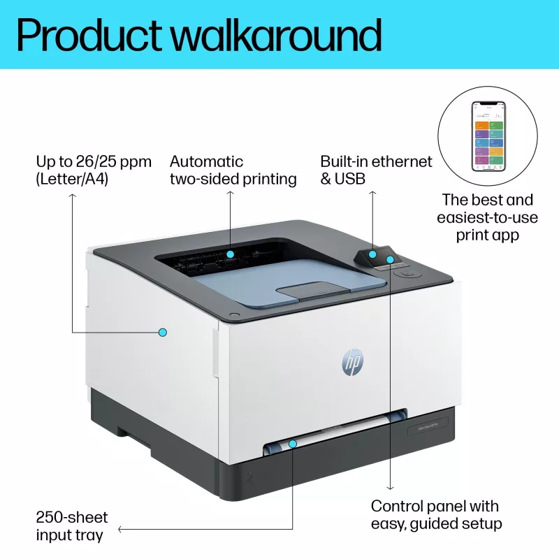 HP Color LaserJet Pro 3202dn, Laser, Farbe, 600 x 600 DPI, A4, 25 Seiten/Min., Duplexdruck