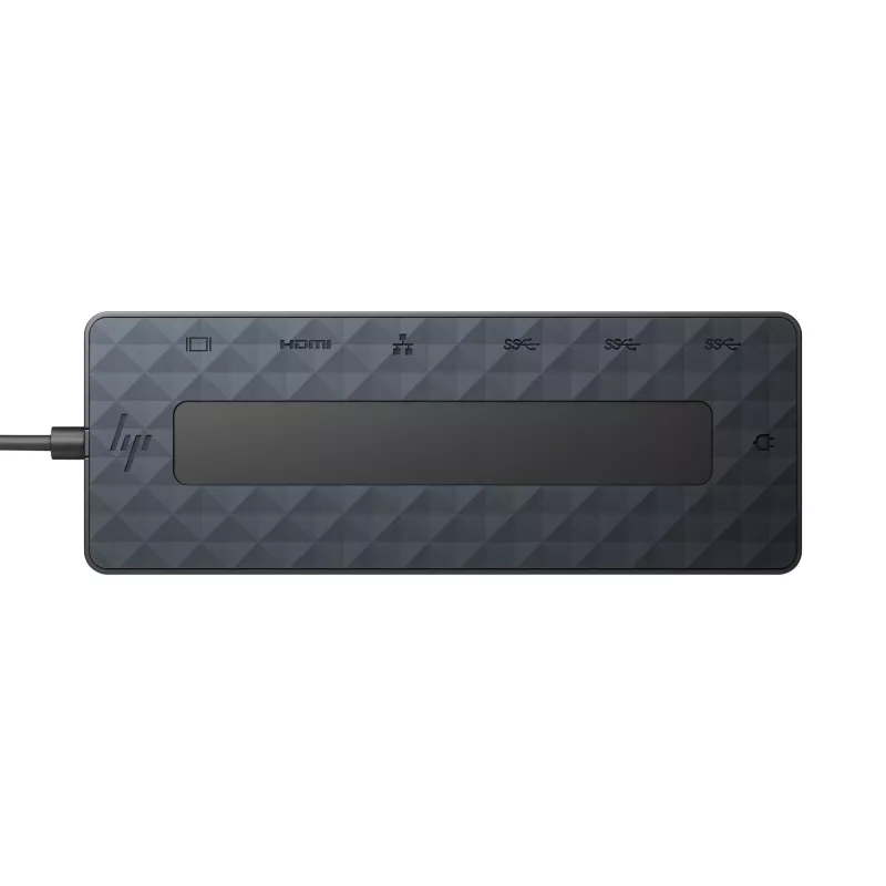 HP Universal USB-C Multiport Hub, kabelgebunden, USB 3.2 Gen 2 (3.1 Gen 2) Type-C, 10,100,1000 Mbit/s, Schwarz, Schwarz, 4K Ultra HD