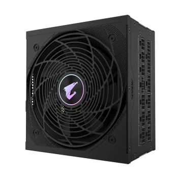 GIGABYTE AORUS ELITE P1000W ICE Netzteil - PCIe 5.0, 80 PLUS Platinum, vollmodulares Design, 120-mm-Lüfter, ATX 3.0 kompatibel, EU-Stecker