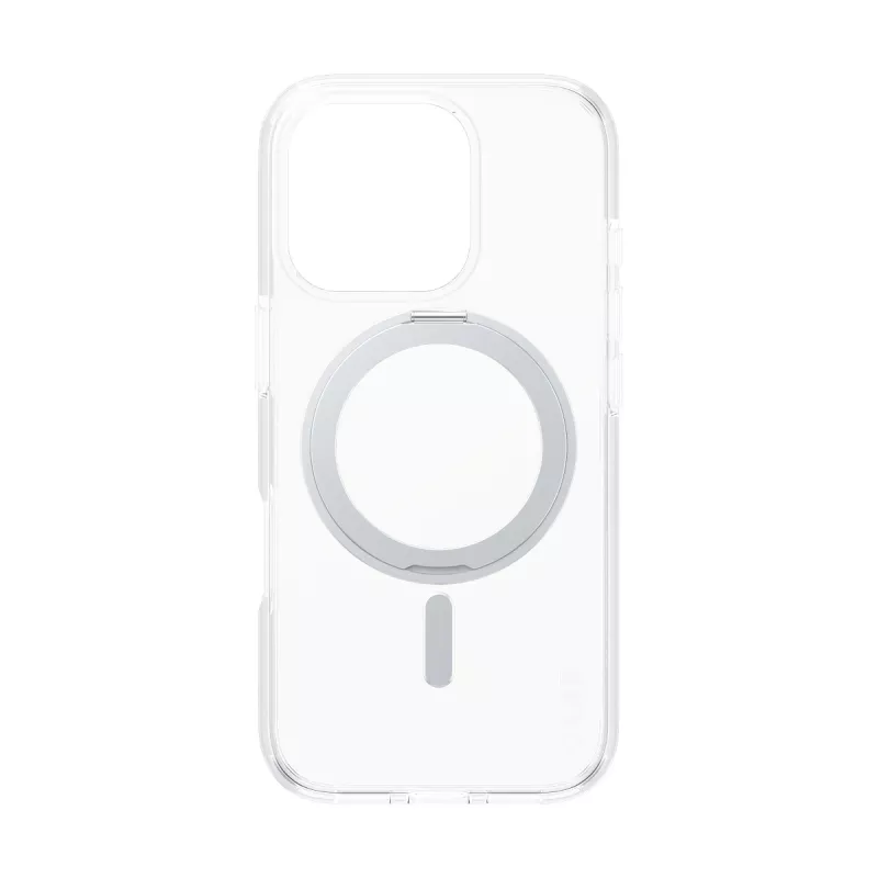 PanzerGlass CARE™ by ® Case Transparent mit silbernem Kickstand & MagSafe iPhone 16 Pro
