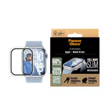 Cover PanzerGlass Screen Protector Snappie Full Body Slim Transparent Apple Watch 41mm '24