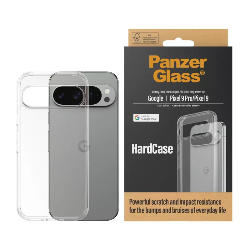 PanzerGlass HardCase 1267 Hülle für Google Pixel 9 / 9 Pro, transparent