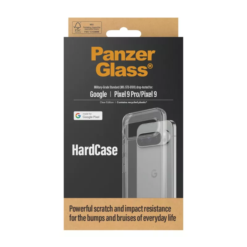 PanzerGlass HardCase 1267 Hülle für Google Pixel 9 / 9 Pro, transparent