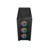 Cooler Master Elite 301 ARGB Mini-Tower-Gehäuse, Schwarz, mit Sichtfenster, 3x 120-mm-ARGB-Lüfter