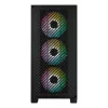 Cooler Master Elite 301 ARGB Mini-Tower-Gehäuse, Schwarz, mit Sichtfenster, 3x 120-mm-ARGB-Lüfter