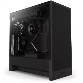 NZXT H5 Flow (2024) Mid Tower ATX Gehäuse, Schwarz