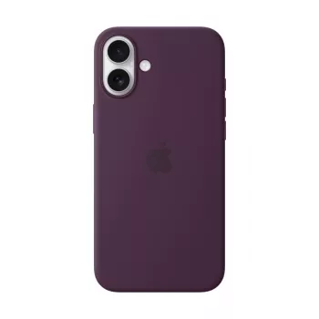 Apple Silikon Case mit MagSafe iPhone 16 Plus Pflaume
