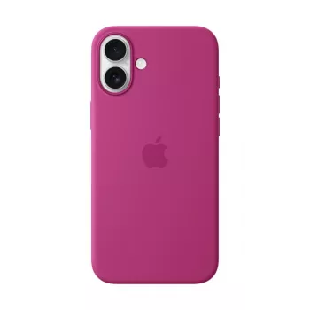 Apple Silikon Case mit MagSafe iPhone 16 Plus Fuchsia