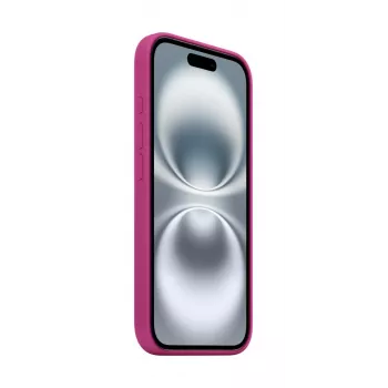 Apple Silicone Case mit MagSafe iPhone 16 Fuchsia