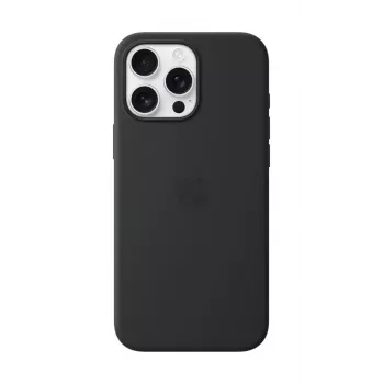 Apple Silikon Case mit MagSafe iPhone 16 Pro Max Schwarz