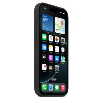 Apple Silicone Case mit MagSafe iPhone 16 Pro Schwarz