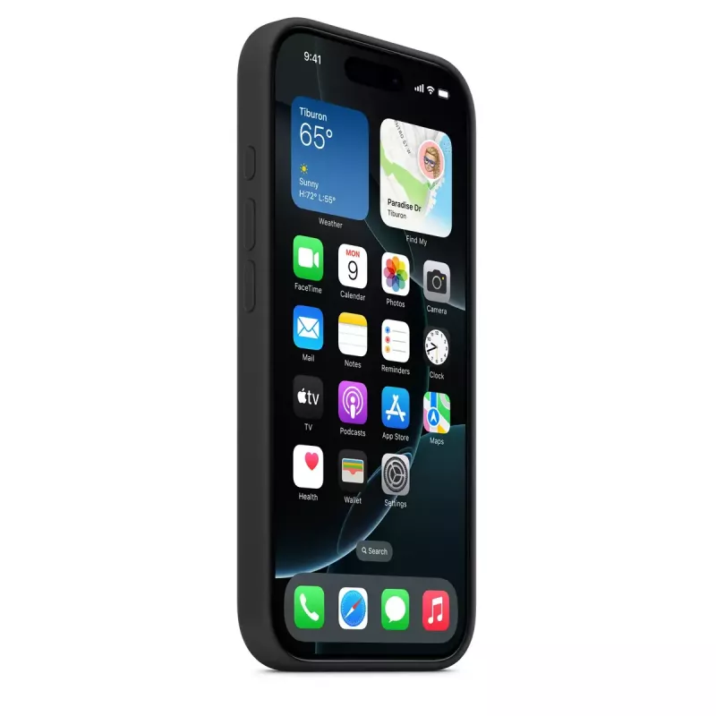 Apple Silicone Case mit MagSafe iPhone 16 Pro Schwarz