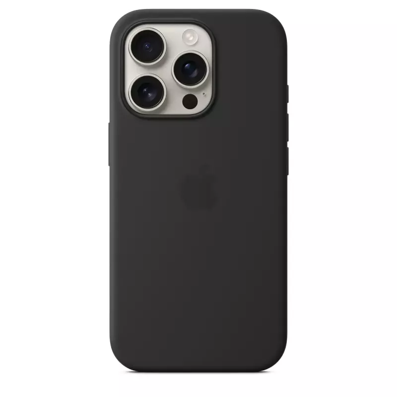 Apple Silicone Case mit MagSafe iPhone 16 Pro Schwarz
