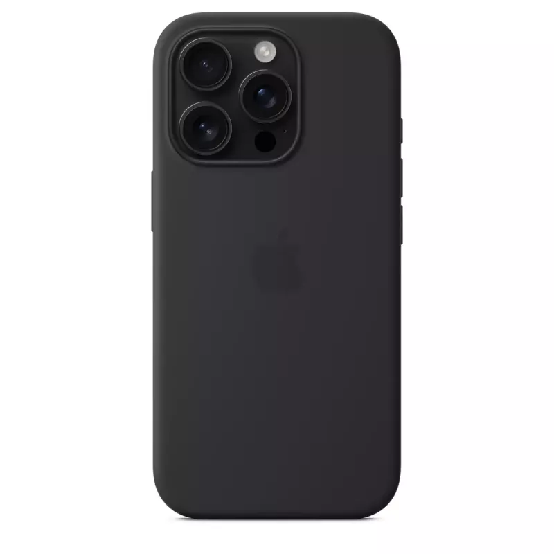 Apple Silicone Case mit MagSafe iPhone 16 Pro Schwarz
