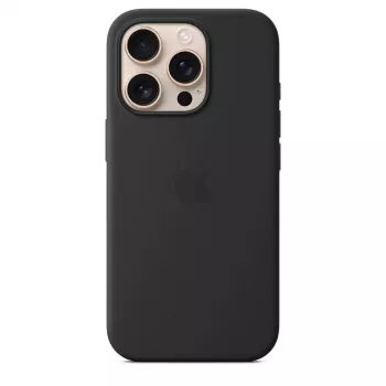 Apple Silicone Case mit MagSafe iPhone 16 Pro Schwarz