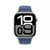 APPLE Watch Series 10 GPS 46mm Silber Aluminiumgehäuse mit Denim Sportarmband - M/L