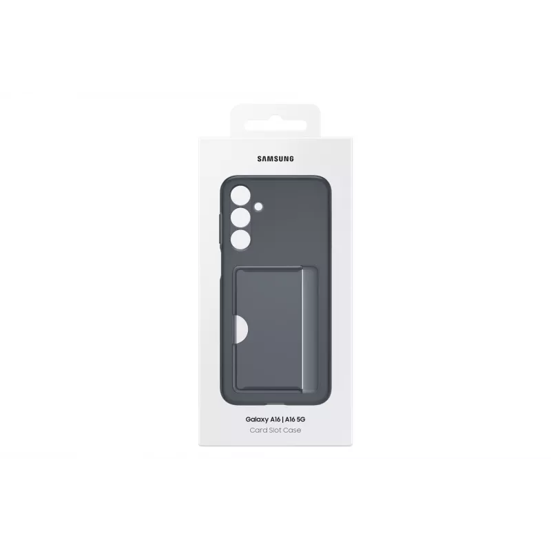 Samsung EF-OA166TBEGWW Card Slot Case für Galaxy A16 / A16 5G, TPU, Schwarz