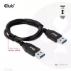 CLUB3D USB Type-A Gen2(10G) Kabel, 3A M/M 0.5m / 1.64 ft