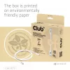 Club3D CAC-1572 USB-80-Gbps-zertifiziertes Kabel, USB-C auf USB-C, 240 W PD, 8K240Hz, 1,2 m, weiß